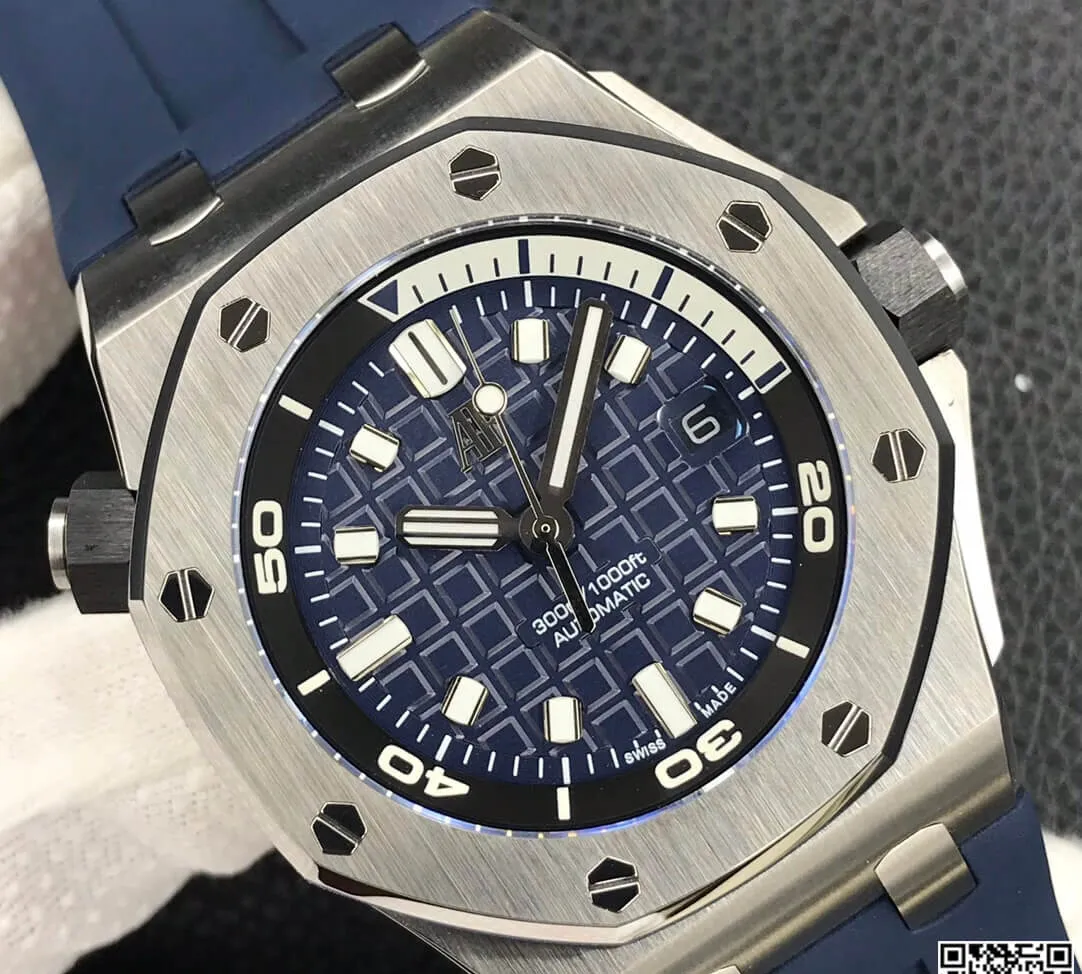 Audemars Piguet Royal Oak Offshore 15720ST.OO.A027CA.01 BF Factory 1:1 Best Edition Replica Watch Blue Strap